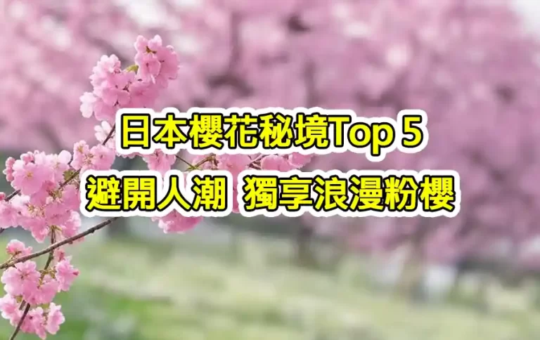 日本櫻花秘境Top 5：避開人潮，獨享浪漫粉櫻