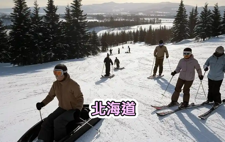 日本著名的滑雪勝地北海道
