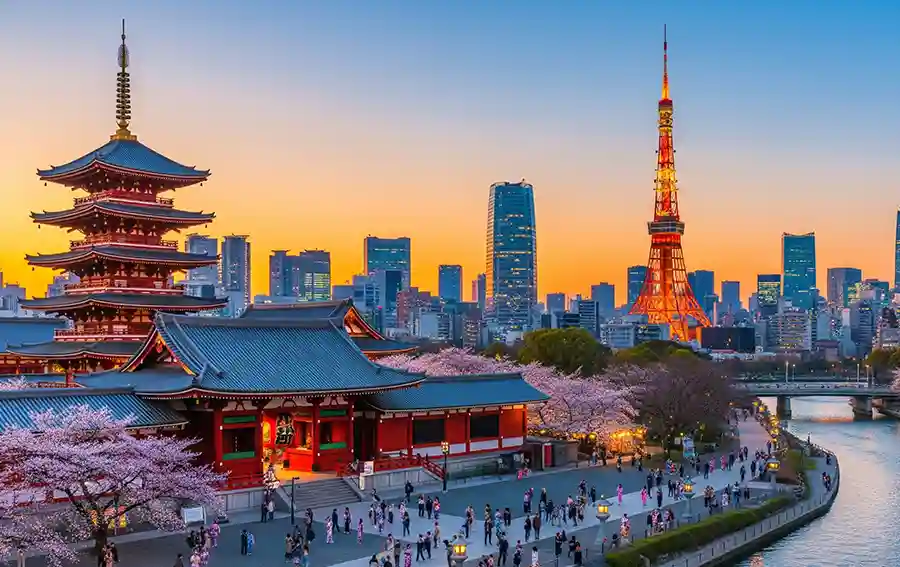 淺草寺、東京鐵塔等著名景點